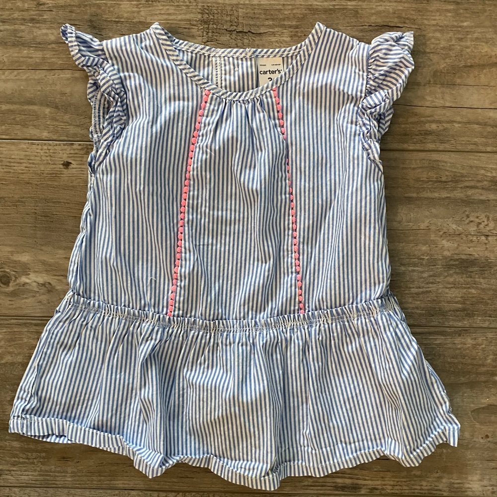Carters Peplum Style Striped Tank